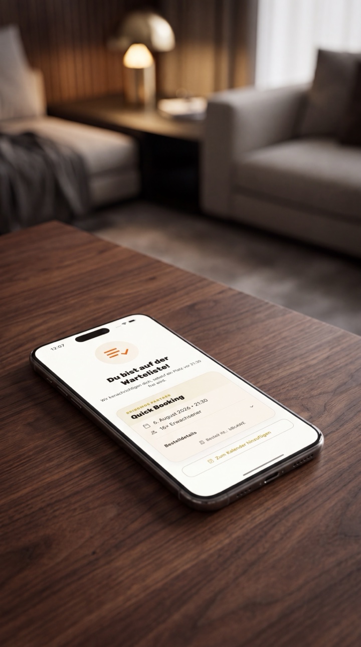 Gustaio Guest Waitlist Confirmation